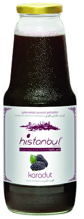 histanbul karadut şerbeti, 1 lt cam şişe