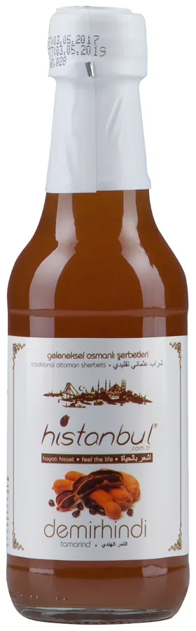 histanbul demirhindi şerbeti, 250 ml cam şişe