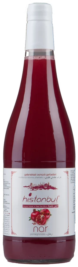 histanbul pomegranate sherbet, 1 l glass bottle