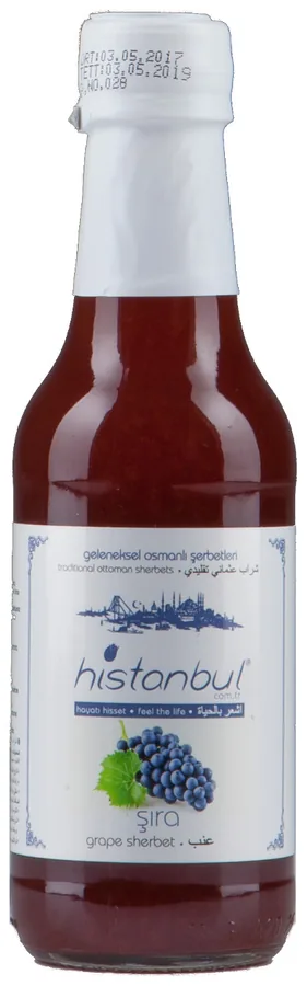 histanbul üzüm şerbeti (şıra) şerbeti, 250 ml cam şişe